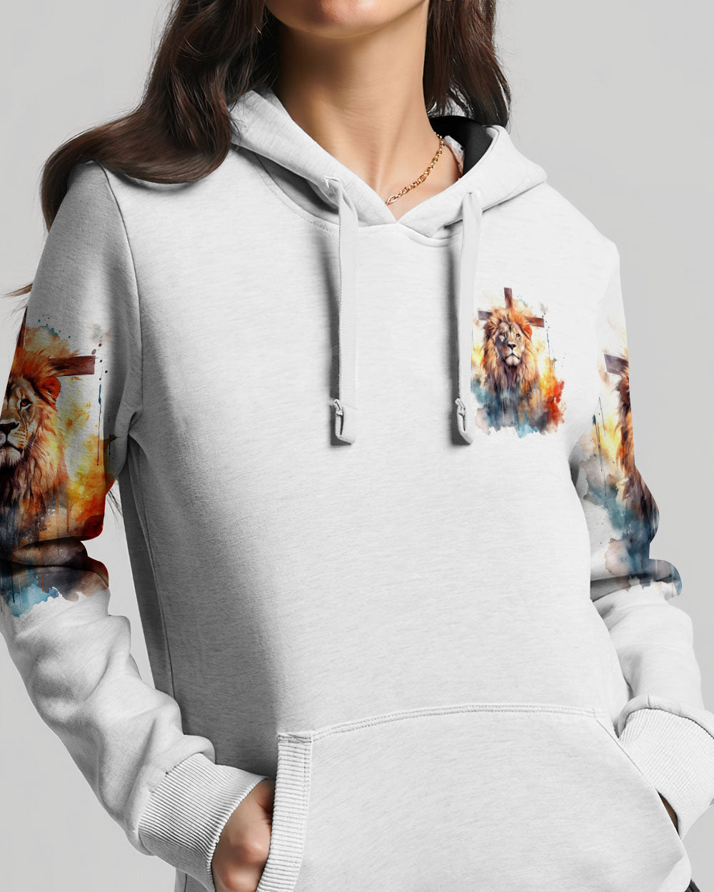 I Would Rather Stand With God Painting Lion Women's All Over Print Shirt - Tltw0410233