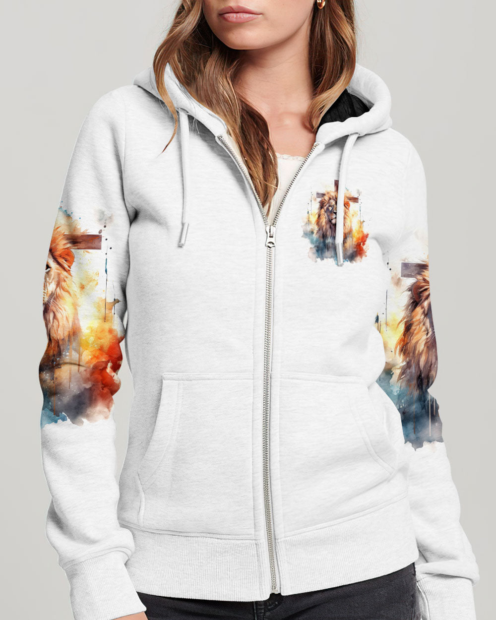 I Would Rather Stand With God Painting Lion Women's All Over Print Shirt - Tltw0410233