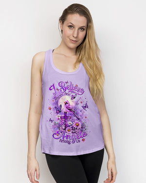I Believe There Are Angels Among Us Cardinal Women's All Over Print Shirt - Tltw0410242