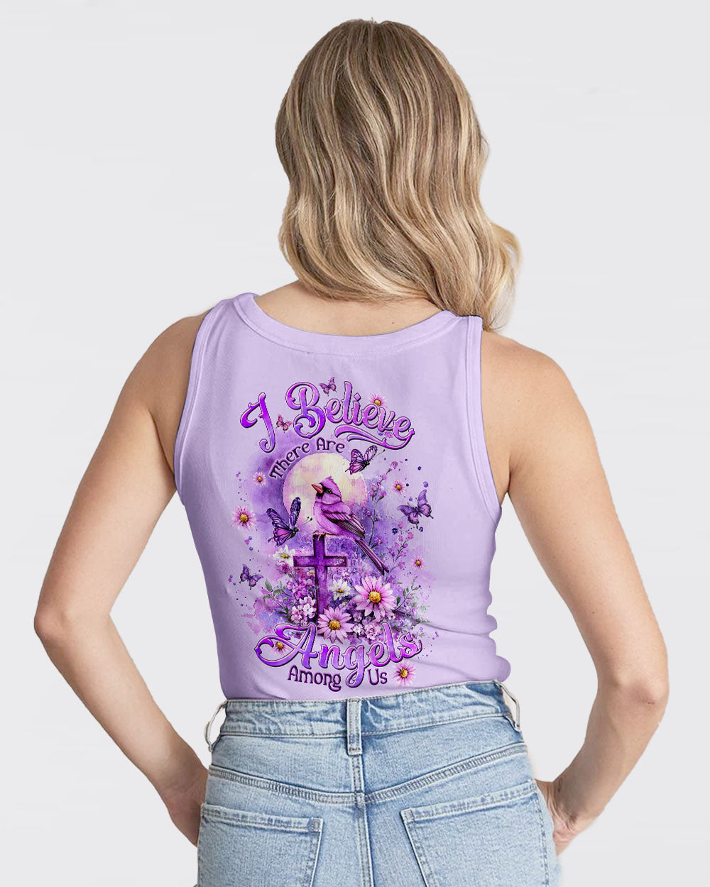I Believe There Are Angels Among Us Cardinal Women's All Over Print Shirt - Tltw0410242