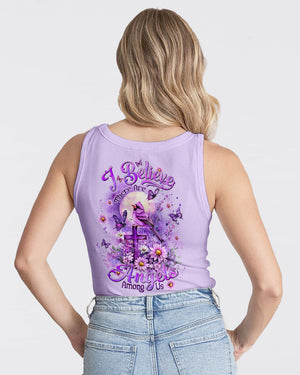 I Believe There Are Angels Among Us Cardinal Women's All Over Print Shirt - Tltw0410242
