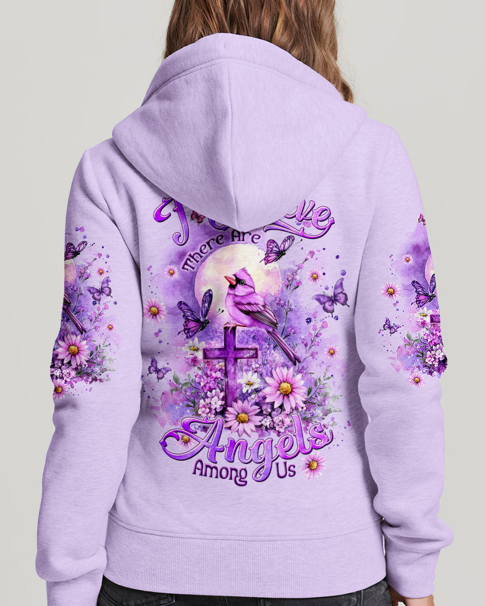 I Believe There Are Angels Among Us Cardinal Women's All Over Print Shirt - Tltw0410242