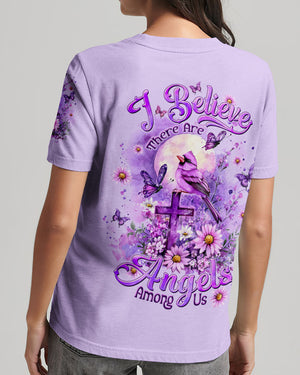 I Believe There Are Angels Among Us Cardinal Women's All Over Print Shirt - Tltw0410242