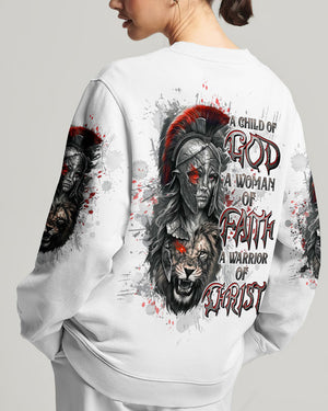 A Child Of God A Woman Of Faith Warrior Lion Women's All Over Print Shirt - Tltw0411244