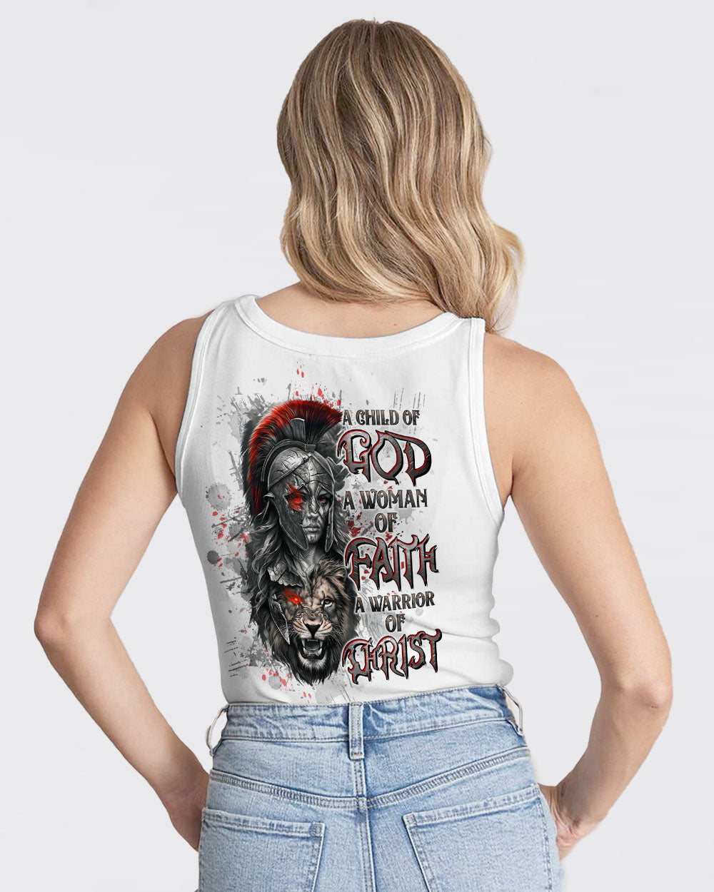 A Child Of God A Woman Of Faith Warrior Lion Women's All Over Print Shirt - Tltw0411244