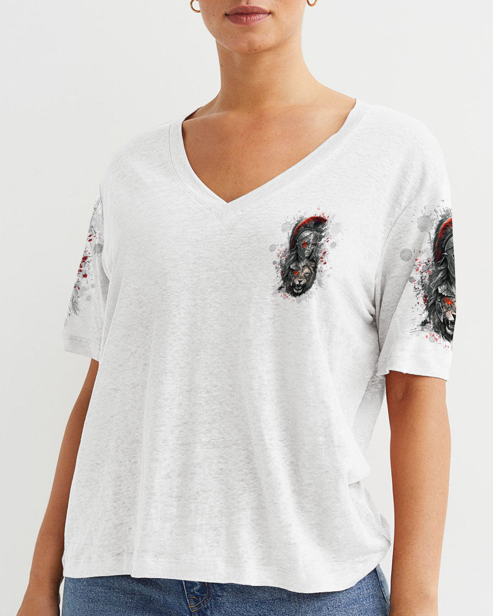 A Child Of God A Woman Of Faith Warrior Lion Women's All Over Print Shirt - Tltw0411244