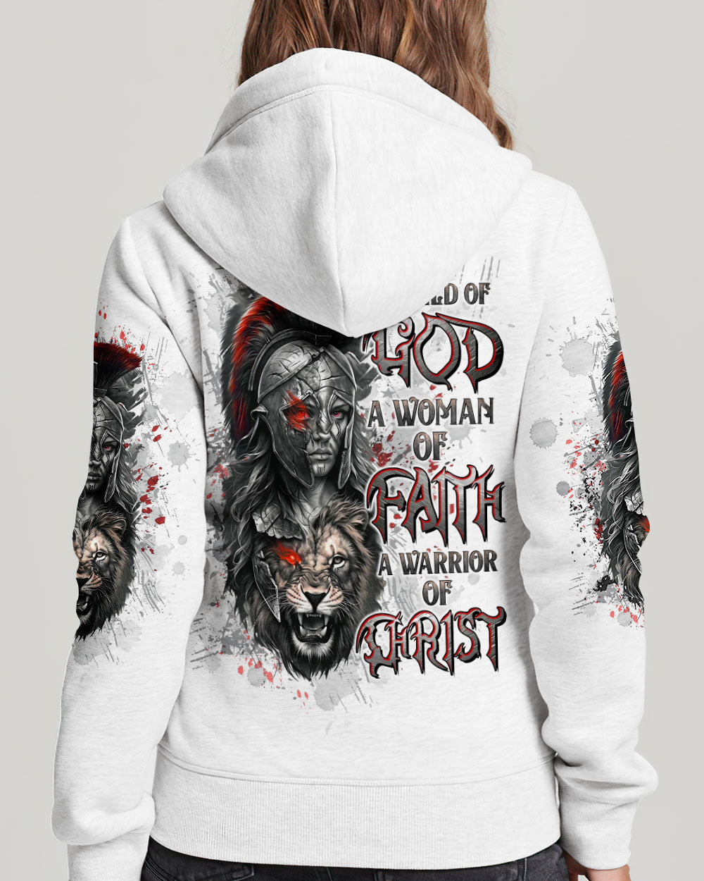 A Child Of God A Woman Of Faith Warrior Lion Women's All Over Print Shirt - Tltw0411244