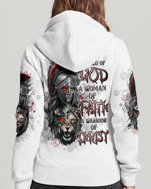 A Child Of God A Woman Of Faith Warrior Lion Women's All Over Print Shirt - Tltw0411244