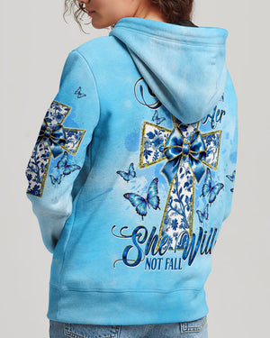 God Is Within Her She Will Not Fall Cross Bow Women's All Over Print Shirt - Tltw0412244