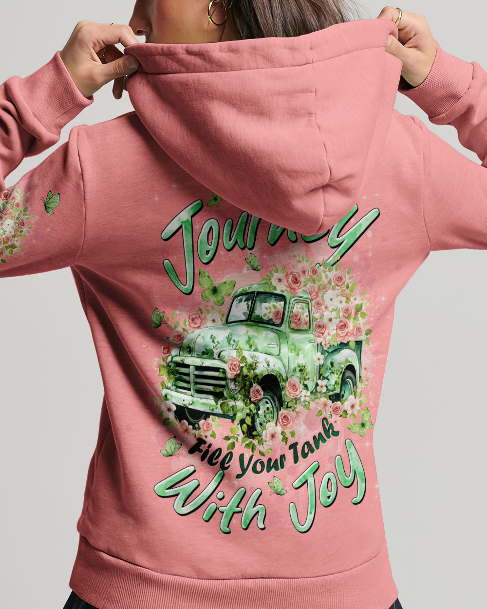 Life's A Journey Flower Truck Women's All Over Print Shirt - Tltw0412252