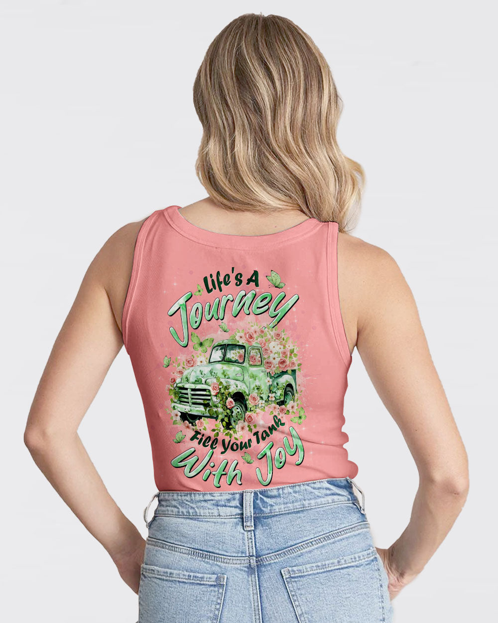 Life's A Journey Flower Truck Women's All Over Print Shirt - Tltw0412252