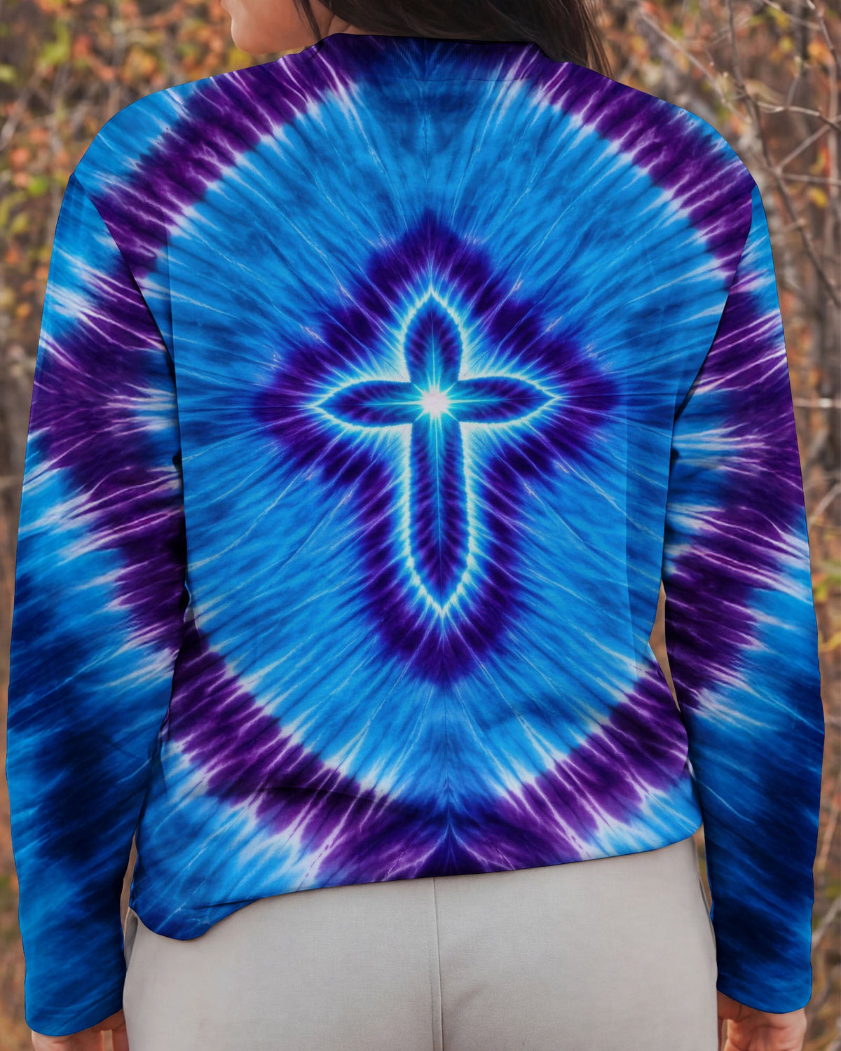 Cross Tie Dye Women's All Over Print Shirt - Tltw3112252