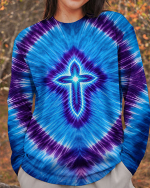 Cross Tie Dye Women's All Over Print Shirt - Tltw3112252