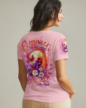 Cardinals Appear When Angels Are Near Women's All Over Print Shirt - Tltw0603254