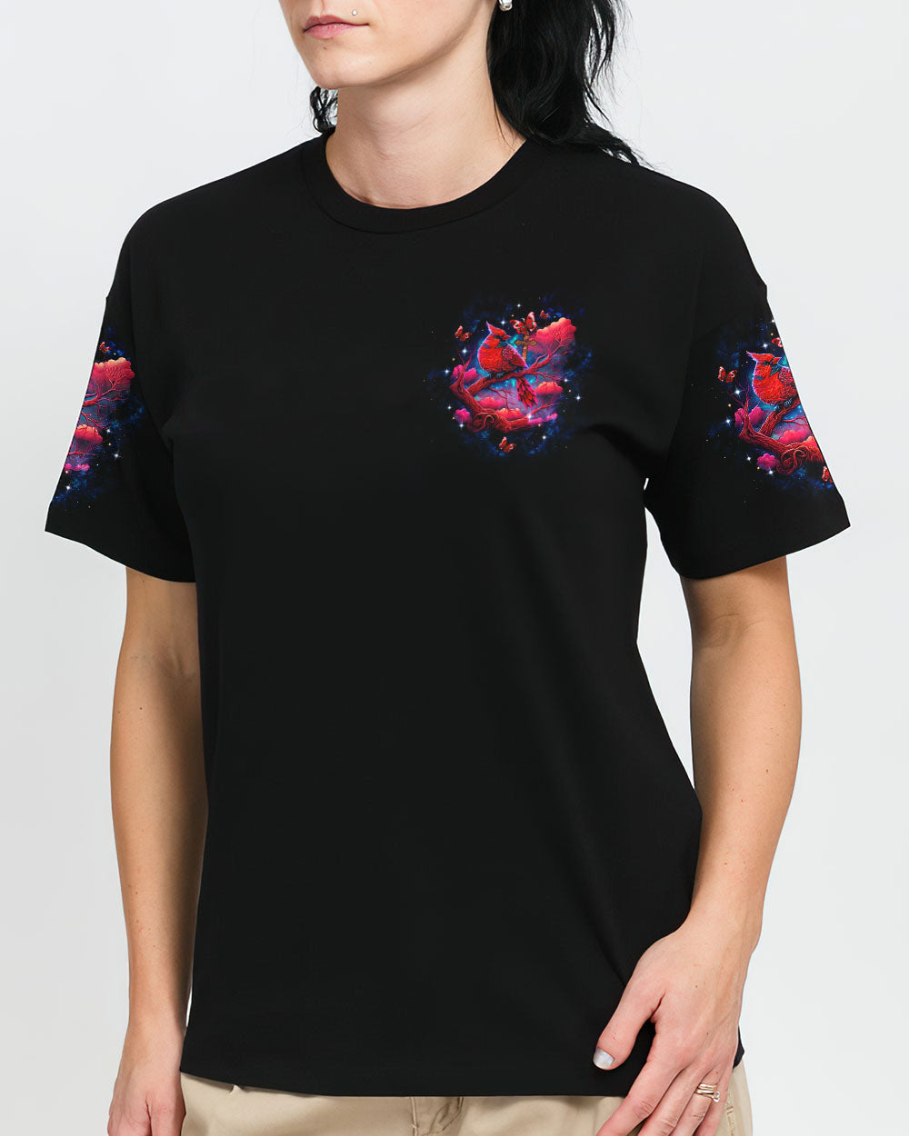When Cardinals Appear Angels Are Near Women's All Over Print Shirt - Tltw0612242