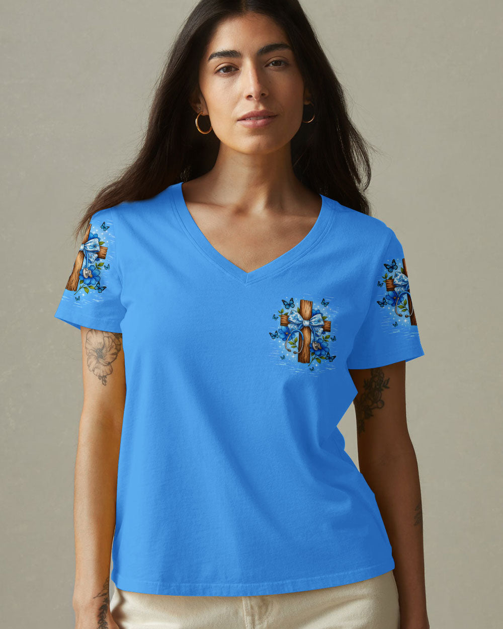 Jesus In My Heart Nursing In My Veins Women's All Over Print Shirt   - Tltw0708254