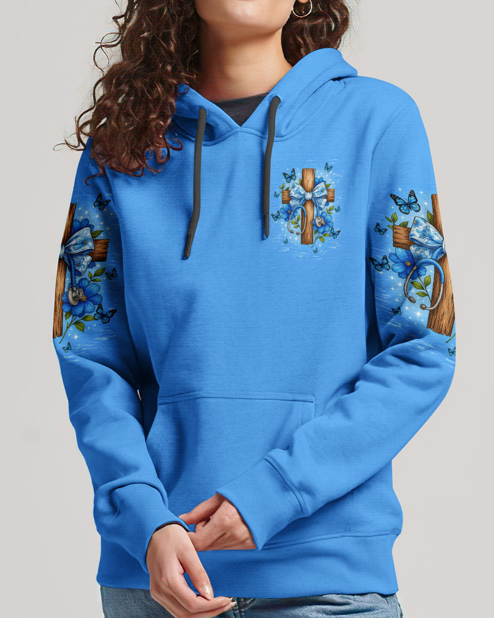 Jesus In My Heart Nursing In My Veins Women's All Over Print Shirt   - Tltw0708254