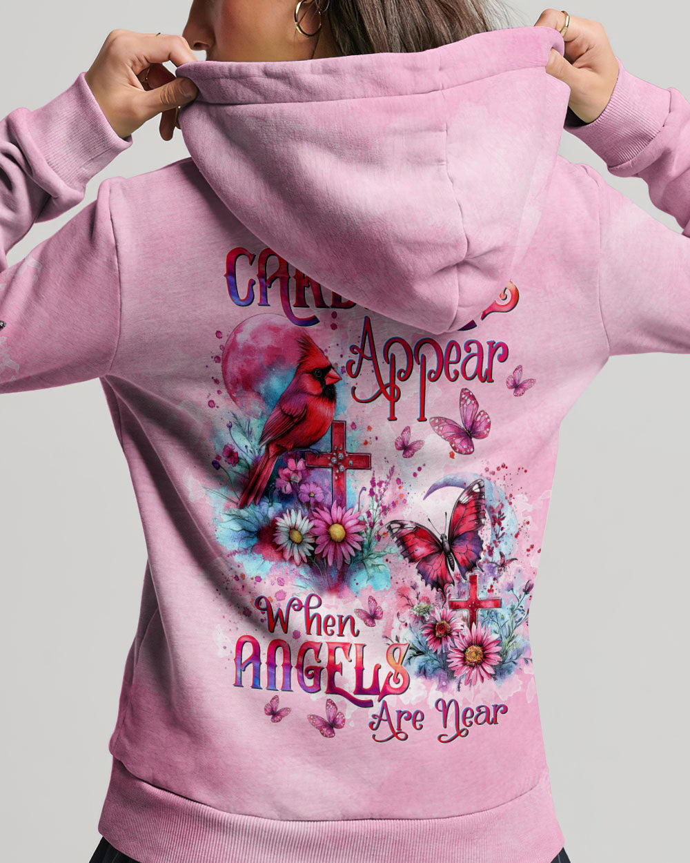 When Cardinals Appear Angels Are Near Women's All Over Print Shirt - Tltw0712244