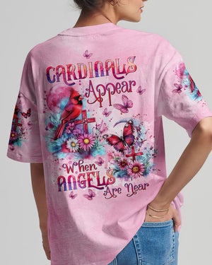 When Cardinals Appear Angels Are Near Women's All Over Print Shirt - Tltw0712244
