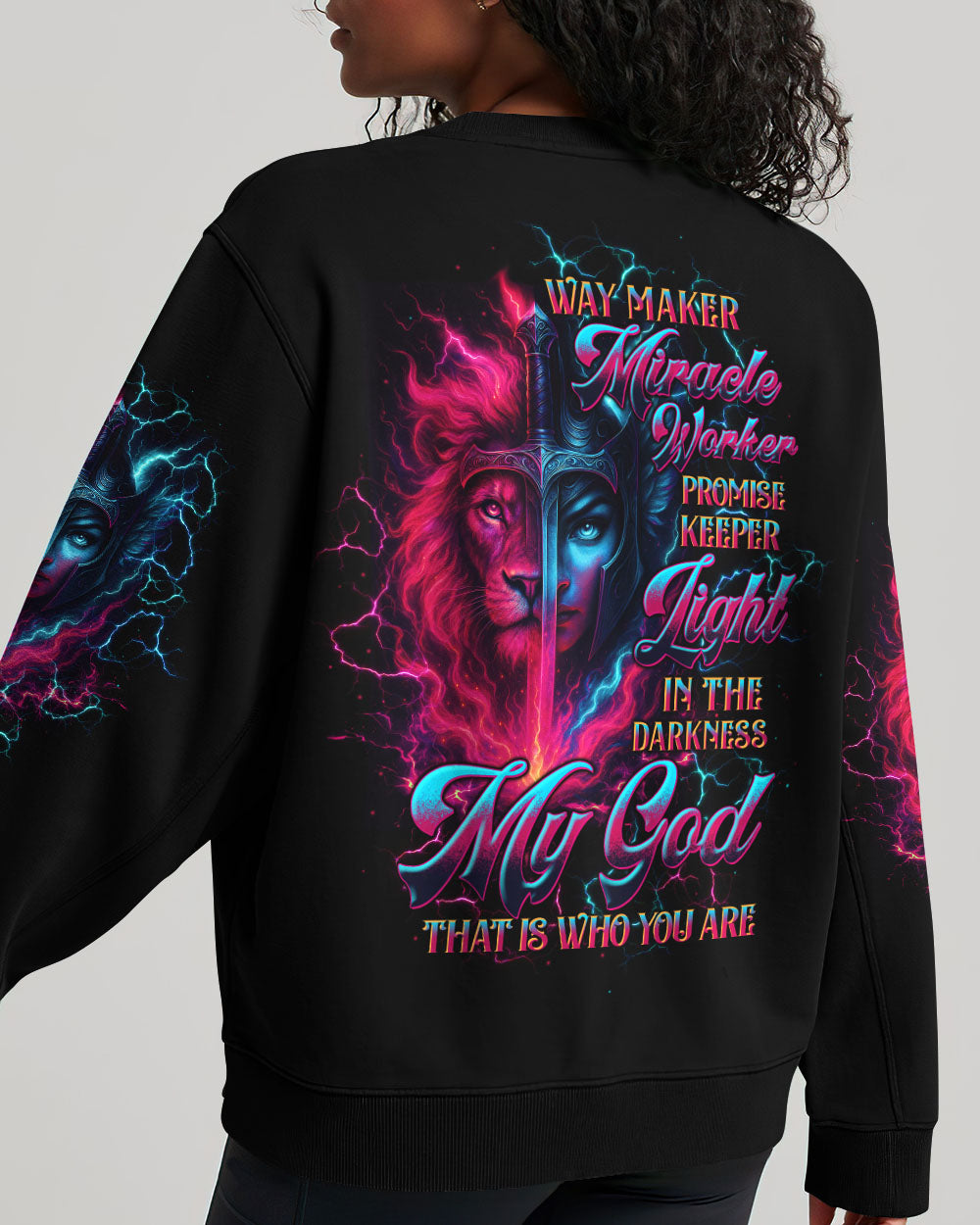 Way Maker Miracle Worker Lion Warrior Women's All Over Print Shirt - Tltw0807252