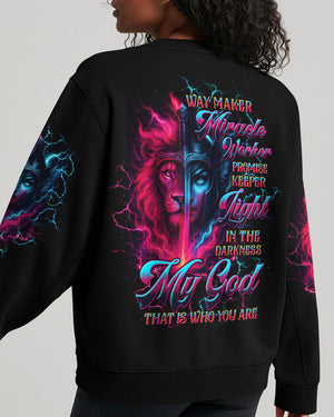 Way Maker Miracle Worker Lion Warrior Women's All Over Print Shirt - Tltw0807252