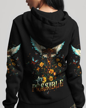 With God All Things Are Possible Women's All Over Print Shirt - Tltw0910244
