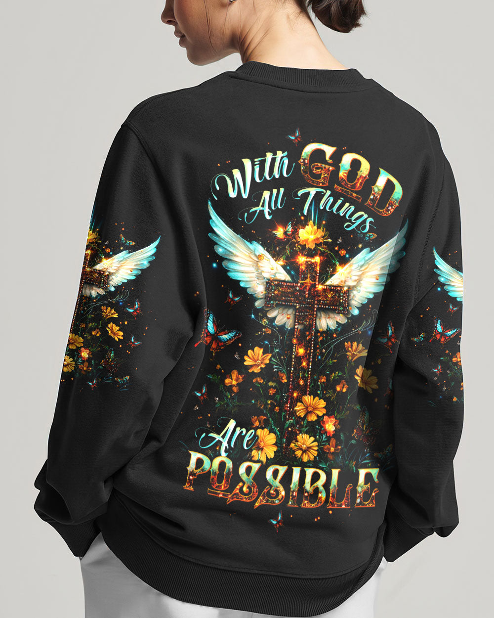 With God All Things Are Possible Women's All Over Print Shirt - Tltw0910244