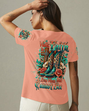 Walk By Faith Even When You Cannot See Women's All Over Print Shirt - Tltw0910253