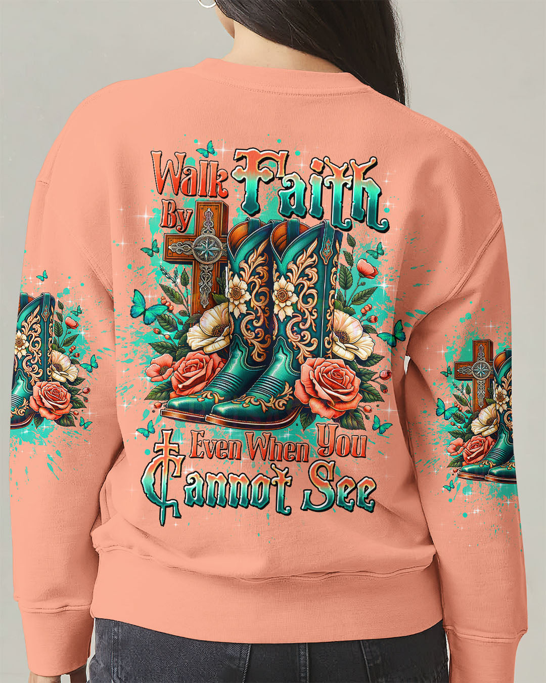 Walk By Faith Even When You Cannot See Women's All Over Print Shirt - Tltw0910253