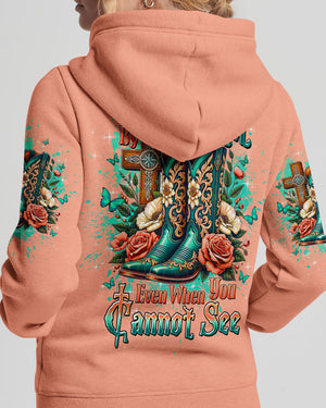 Walk By Faith Even When You Cannot See Women's All Over Print Shirt - Tltw0910253