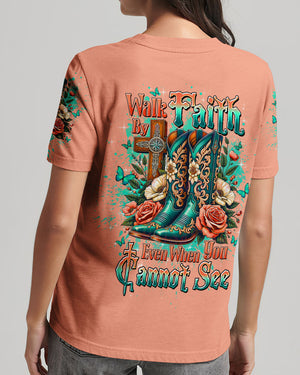 Walk By Faith Even When You Cannot See Women's All Over Print Shirt - Tltw0910253