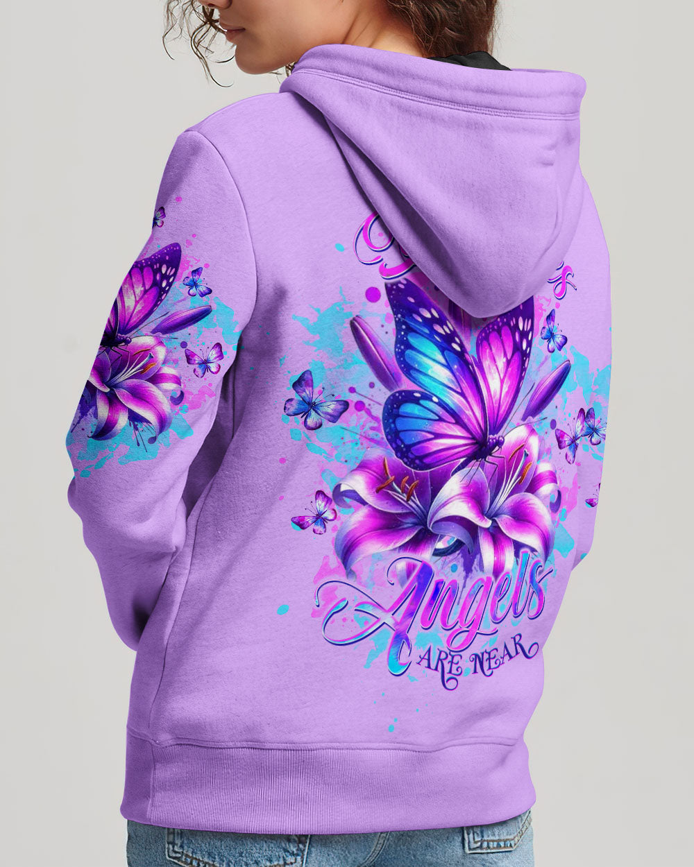 When Butterflies Appear Angels Are Near Women's All Over Print Shirt - Tltw0912244