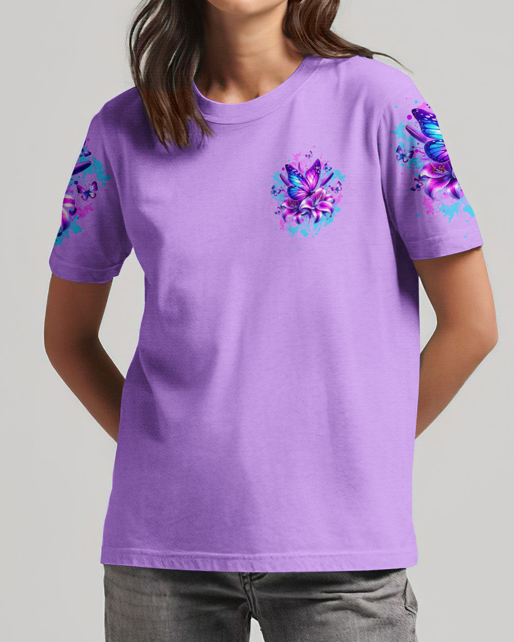 When Butterflies Appear Angels Are Near Women's All Over Print Shirt - Tltw0912244