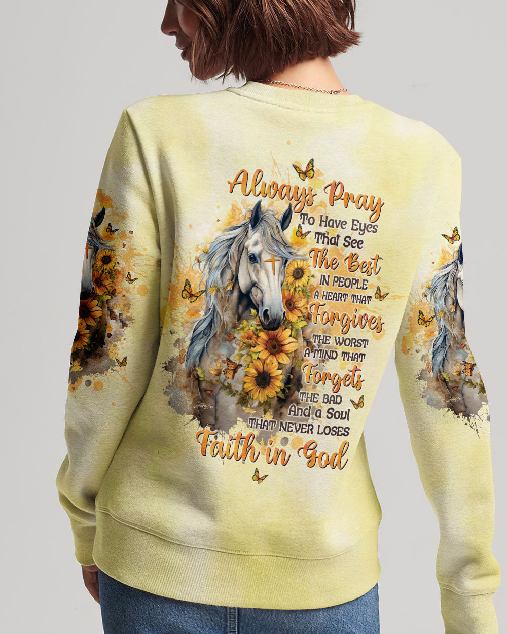 Always Pray To Have Eyes Horses Women's All Over Print Shirt - Tltw1001245