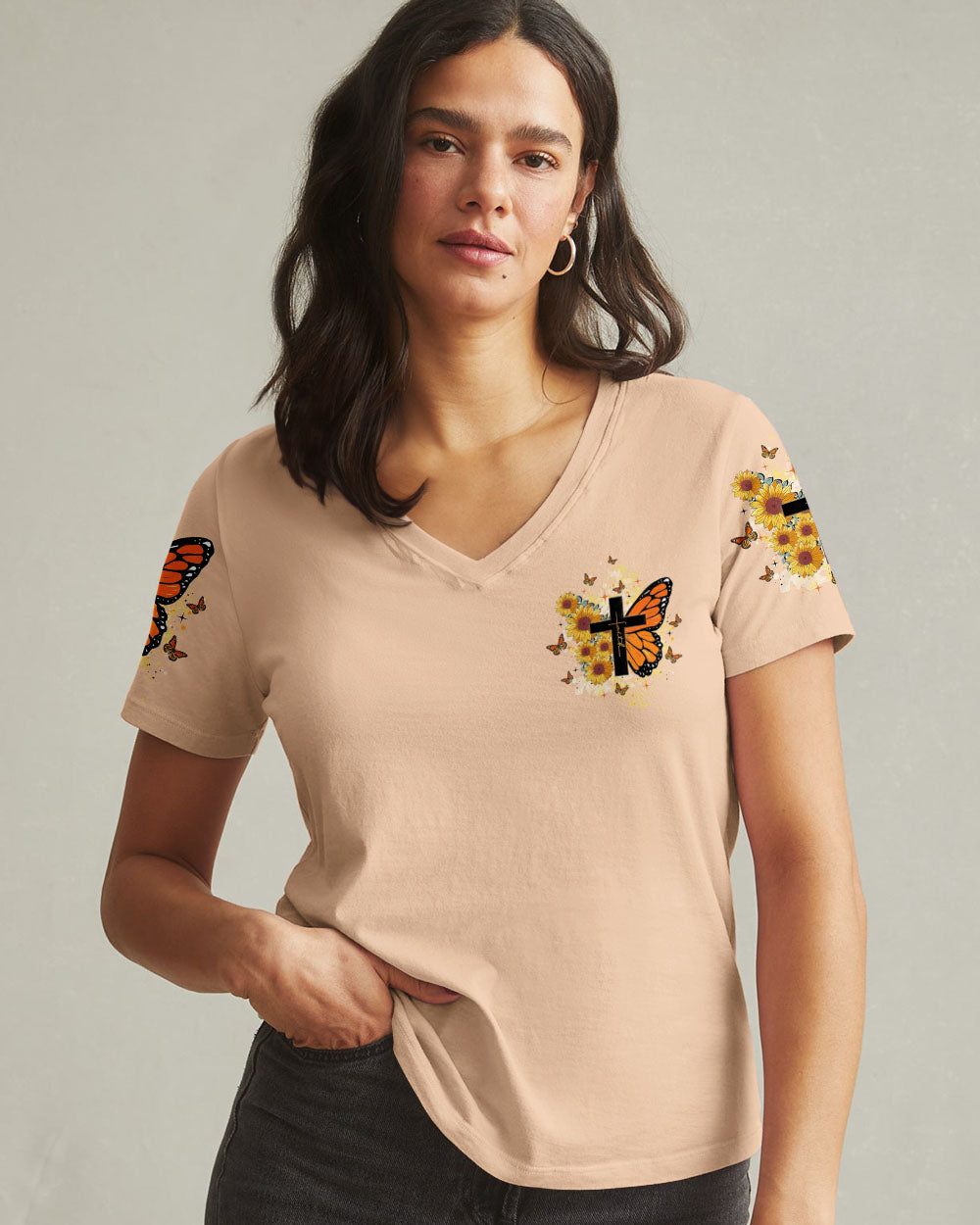 I Believe In God Butterfly Women's All Over Print Shirt - Tltw1001253
