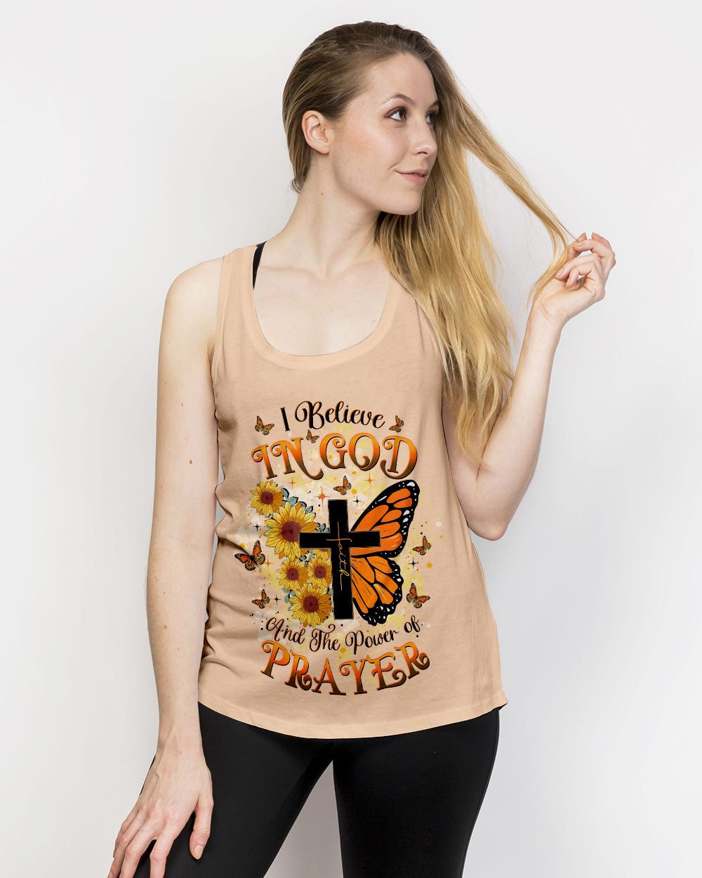 I Believe In God Butterfly Women's All Over Print Shirt - Tltw1001253