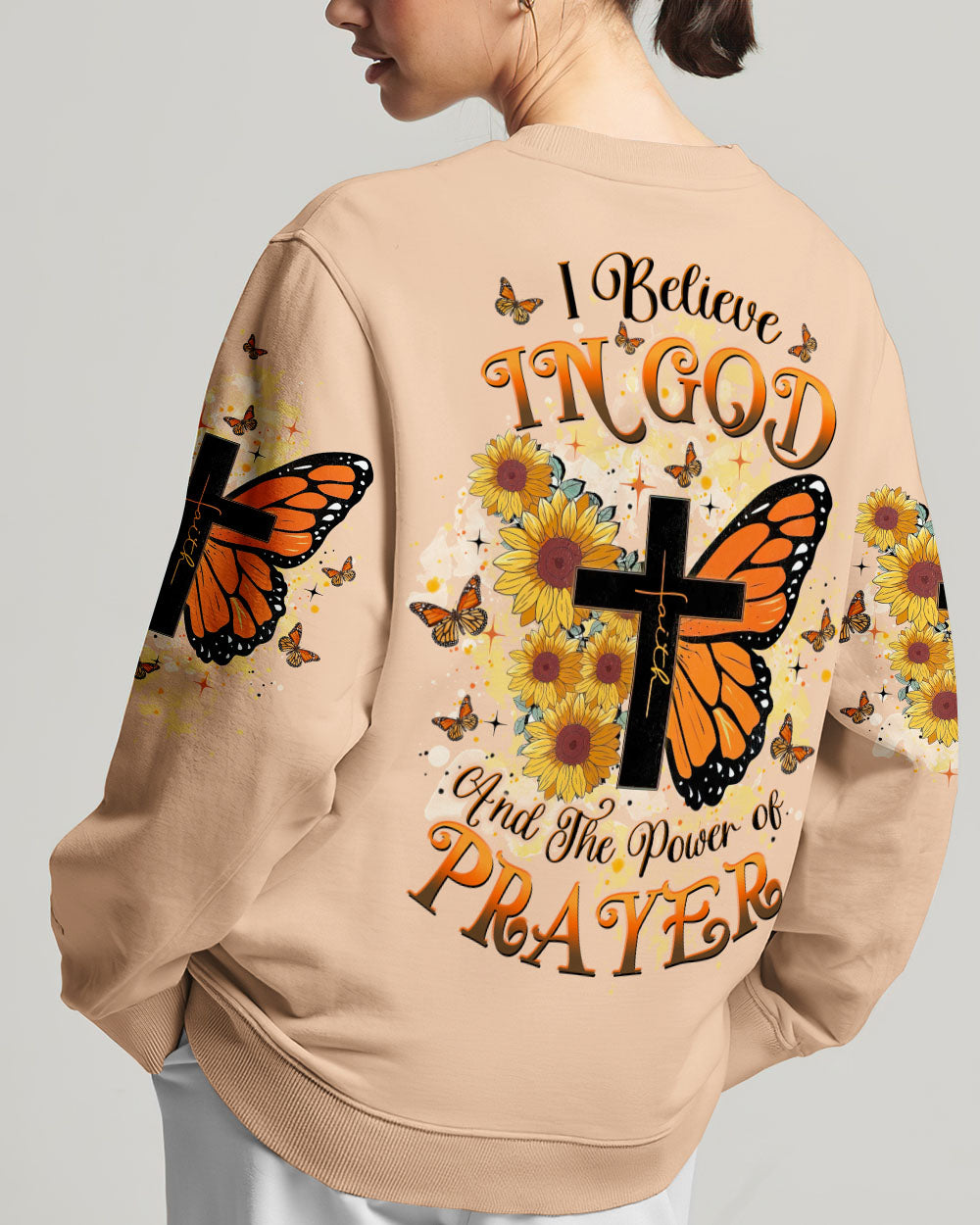 I Believe In God Butterfly Women's All Over Print Shirt - Tltw1001253