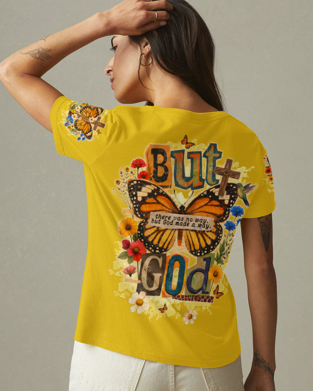 But God Butterfly Women's All Over Print Shirt  - Tltw1102262