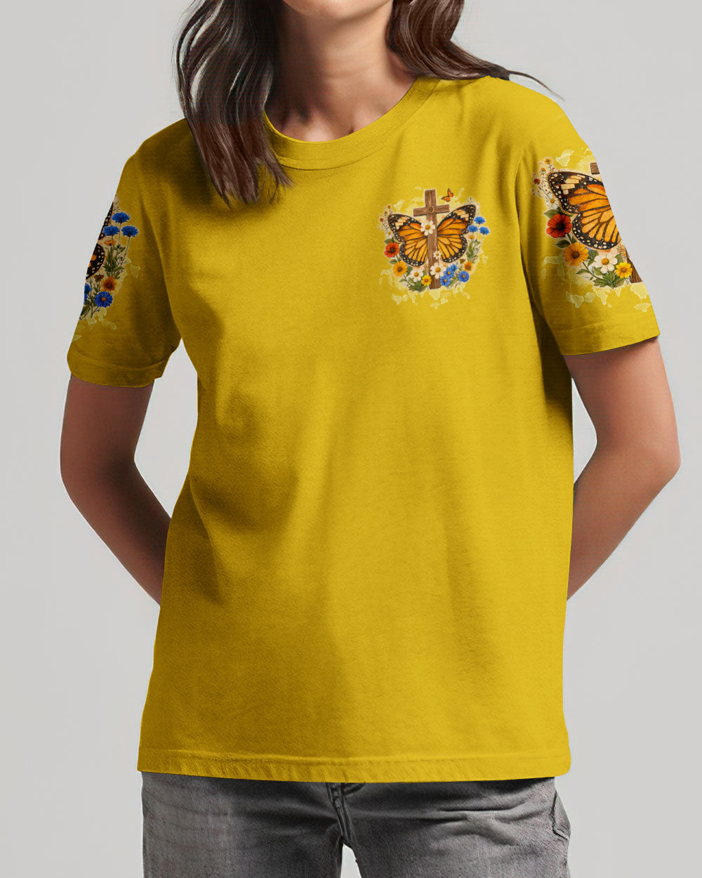But God Butterfly Women's All Over Print Shirt  - Tltw1102262