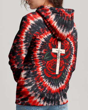 Cross Rose Swirl Women's All Over Print Shirt  - Tltw1103262