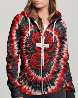 Cross Rose Swirl Women's All Over Print Shirt  - Tltw1103262