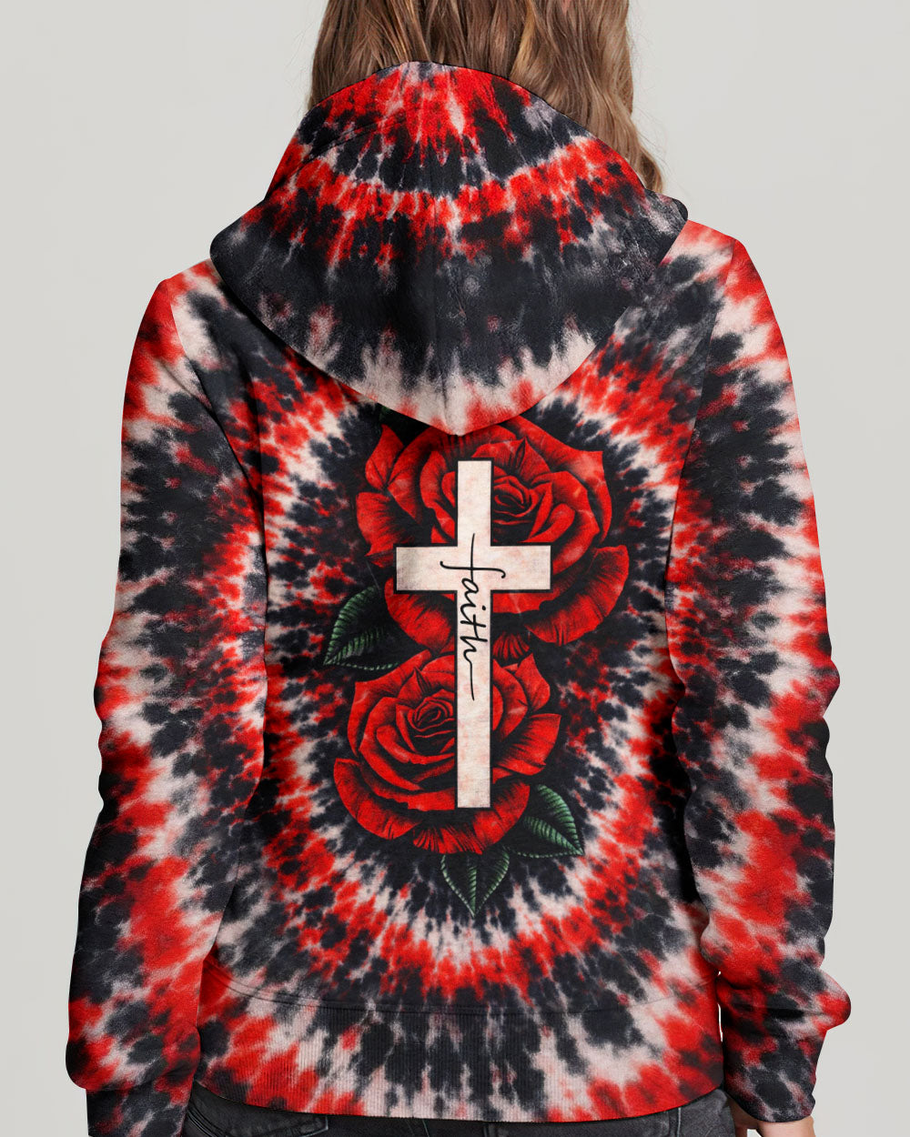 Cross Rose Swirl Women's All Over Print Shirt  - Tltw1103262