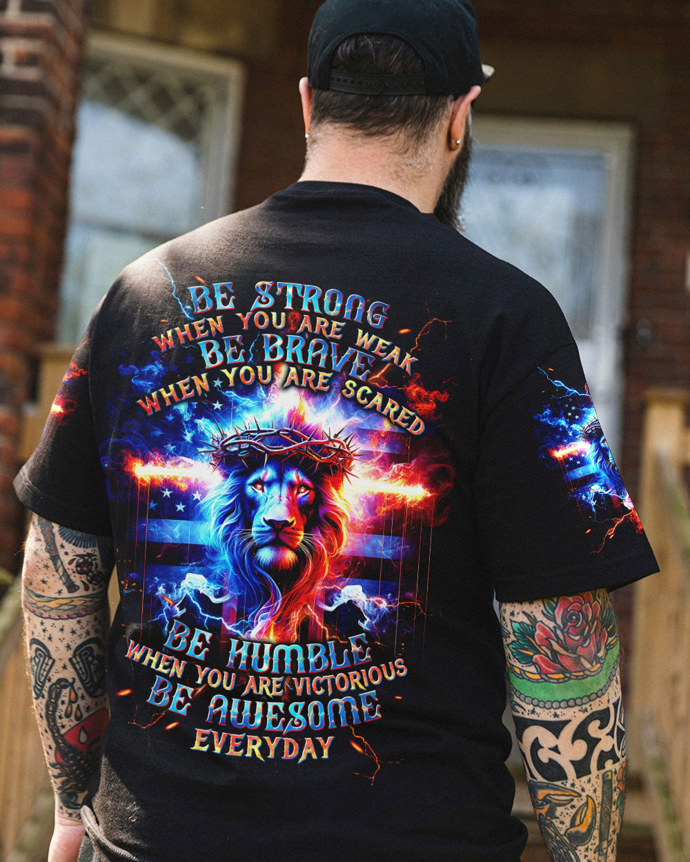 Be Strong When You Are Weak Lion Men's All Over Print Shirt - Tltw1105245