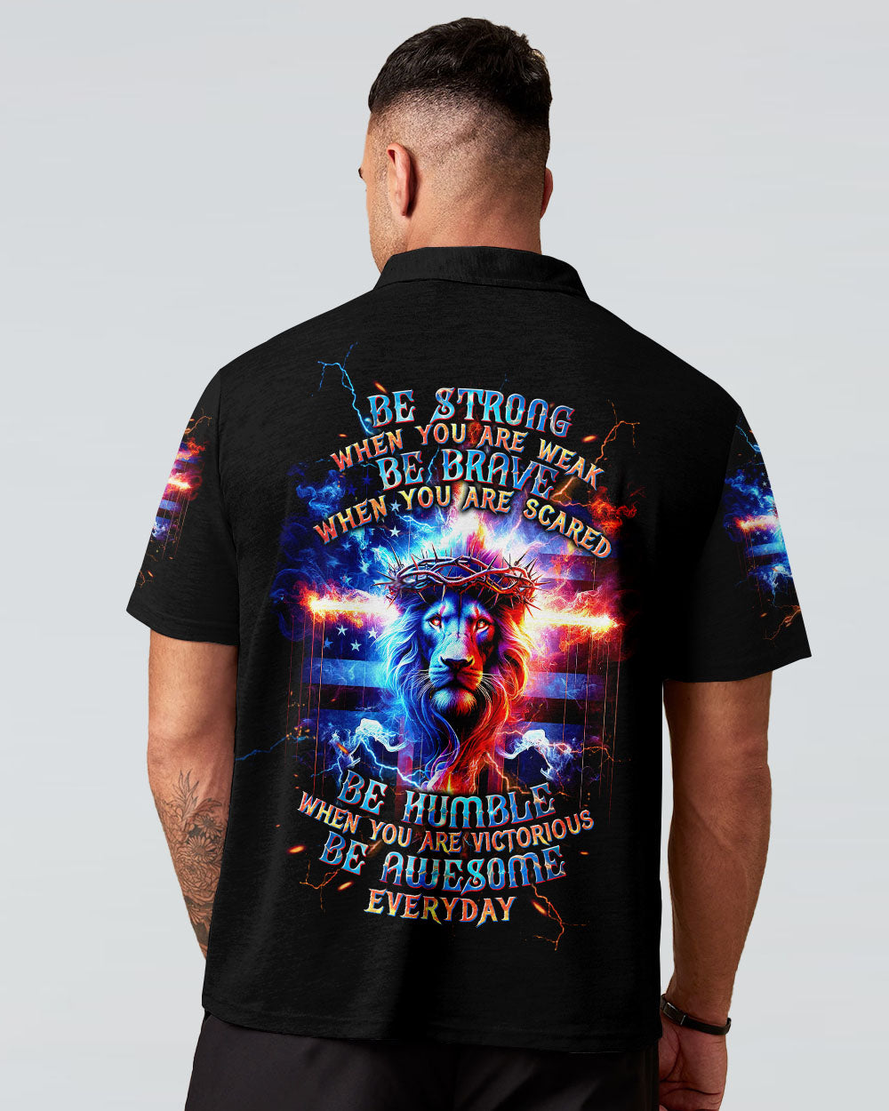 Be Strong When You Are Weak Lion Men's All Over Print Shirt - Tltw1105245