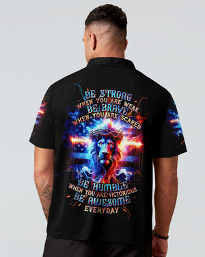 Be Strong When You Are Weak Lion Men's All Over Print Shirt - Tltw1105245