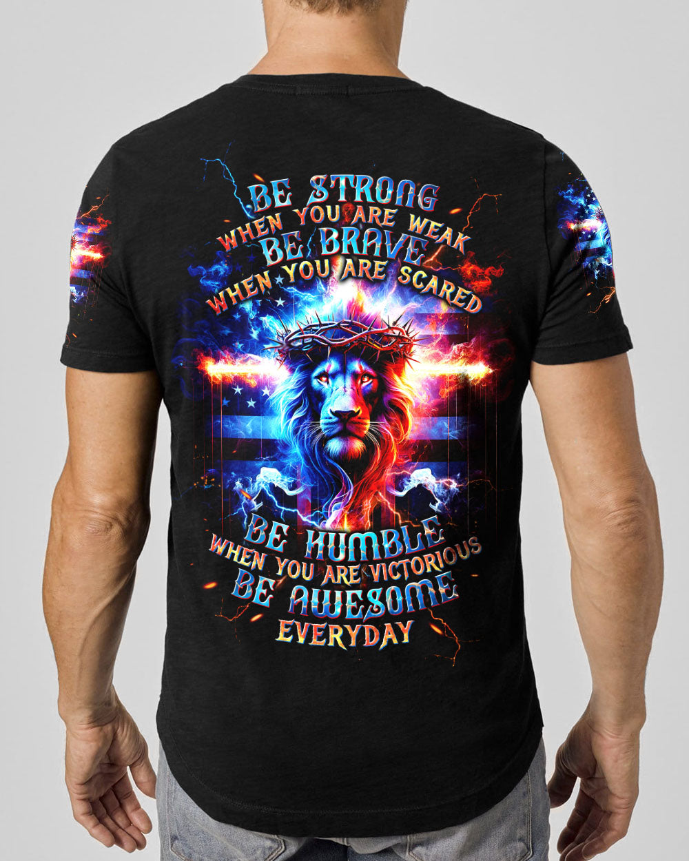 Be Strong When You Are Weak Lion Men's All Over Print Shirt - Tltw1105245