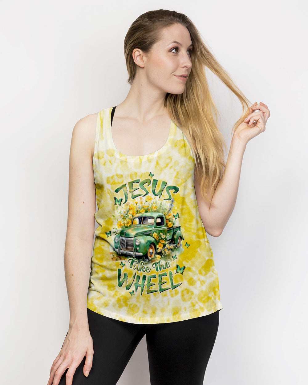 Jesus Take The Wheel Tie Dye Women's All Over Print Shirt - Tltw1201243