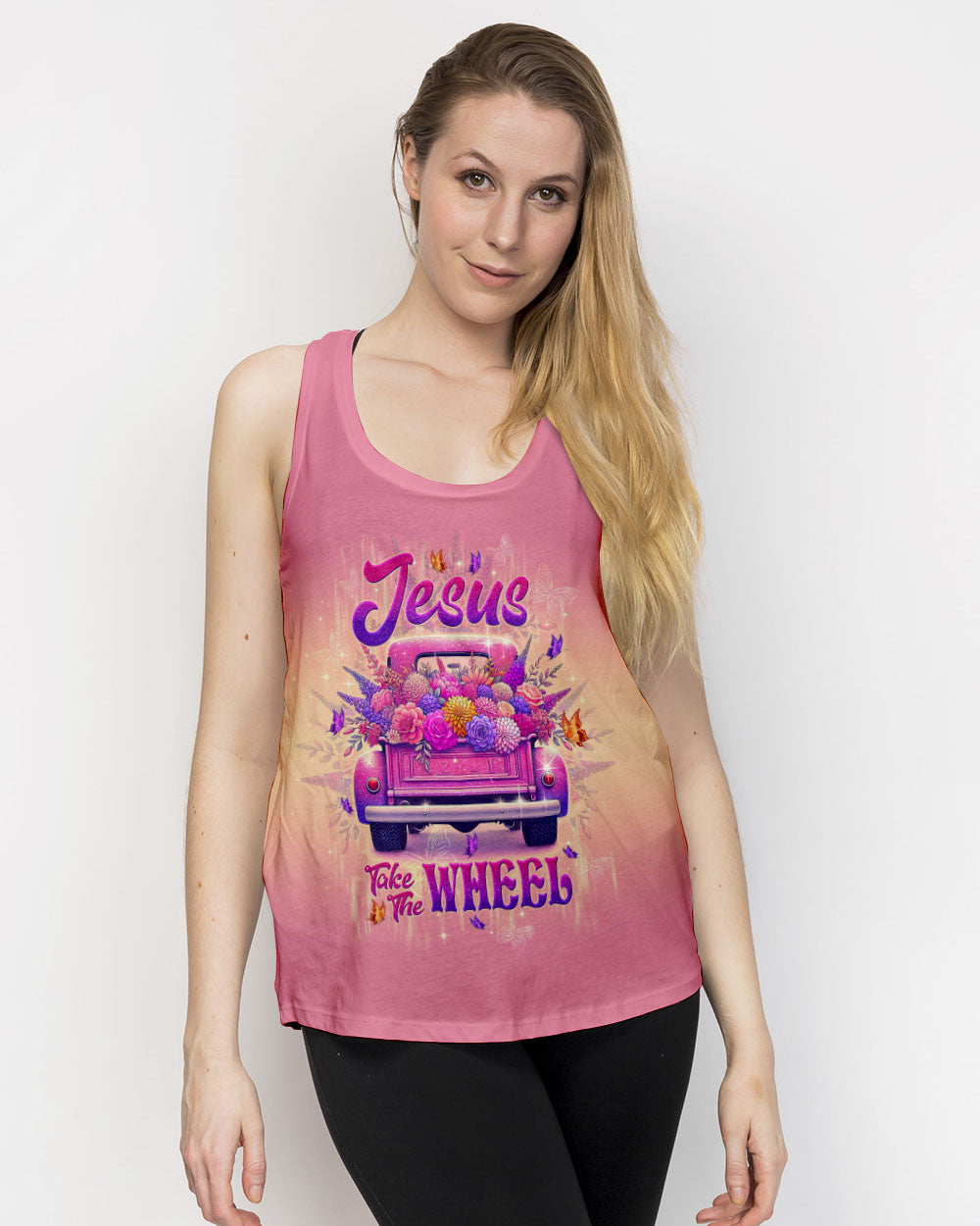 Jesus Take The Wheel Women's All Over Print Shirt - Tltw1202254
