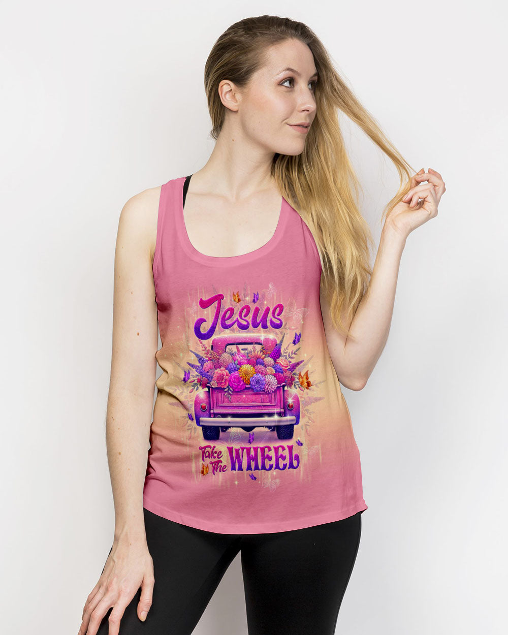 Jesus Take The Wheel Women's All Over Print Shirt - Tltw1202254