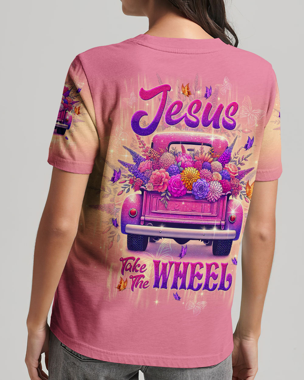 Jesus Take The Wheel Women's All Over Print Shirt - Tltw1202254